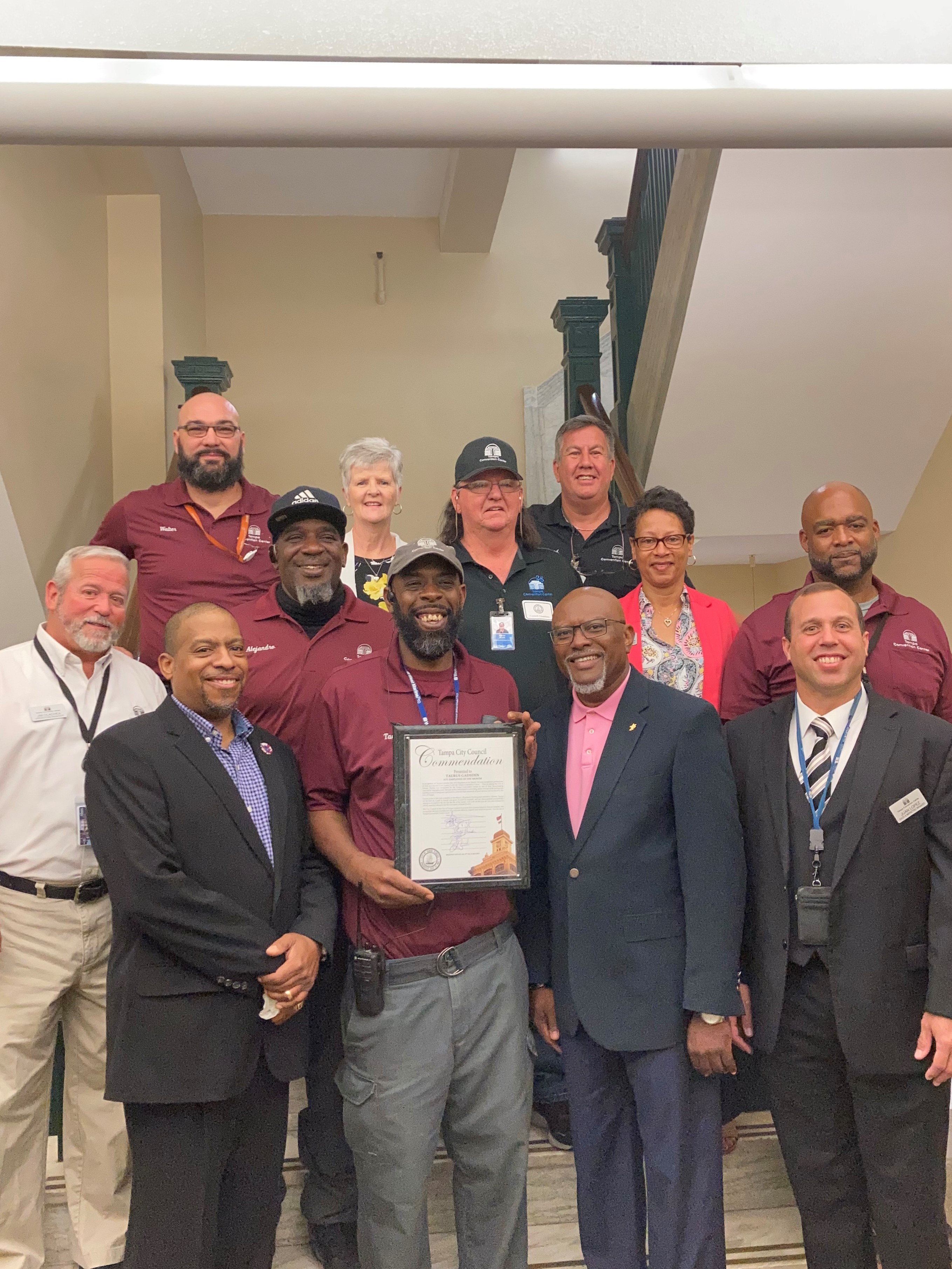 TCC’s Taurus Gadsden awarded the City of Tampa ATU Employee of the